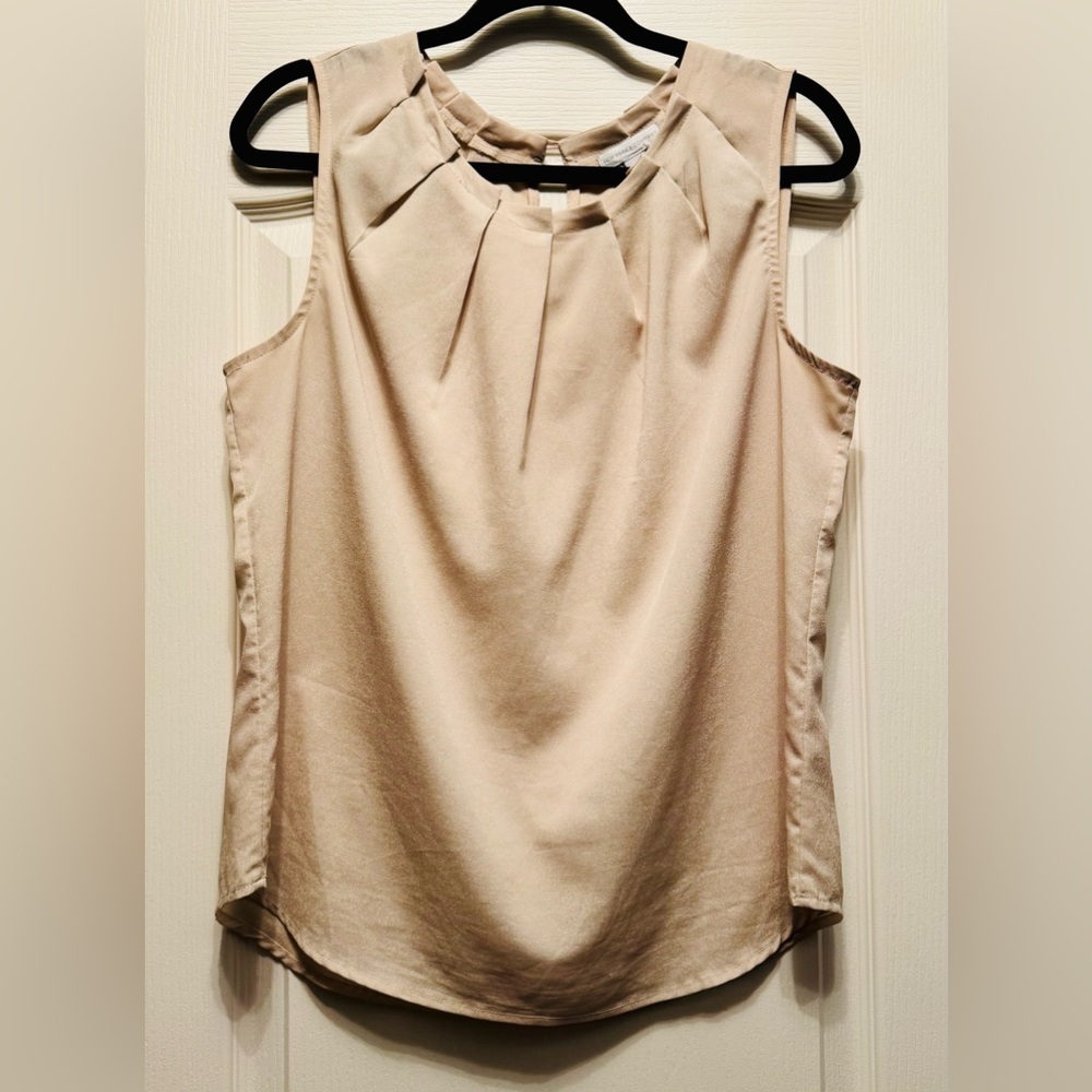 NY&Company Elegant Cream Sleeveless Top